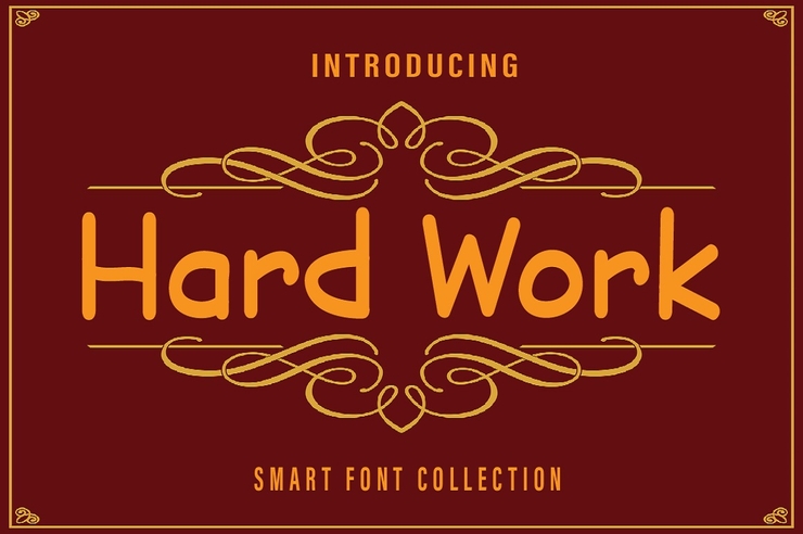 Hard Work字体 3