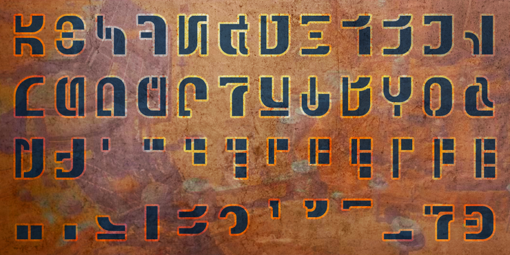 Aurebesh Racer AF字体 1