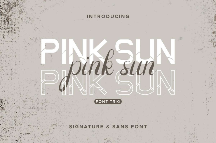 Pink Sun字体 1
