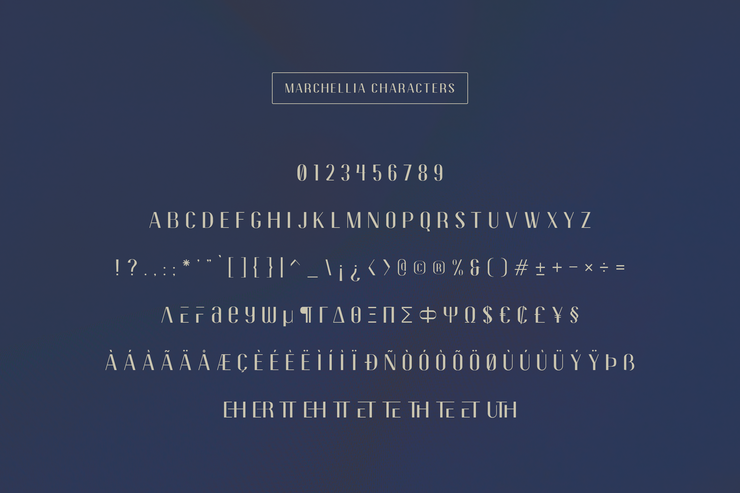 Marchellia Sans字体 8