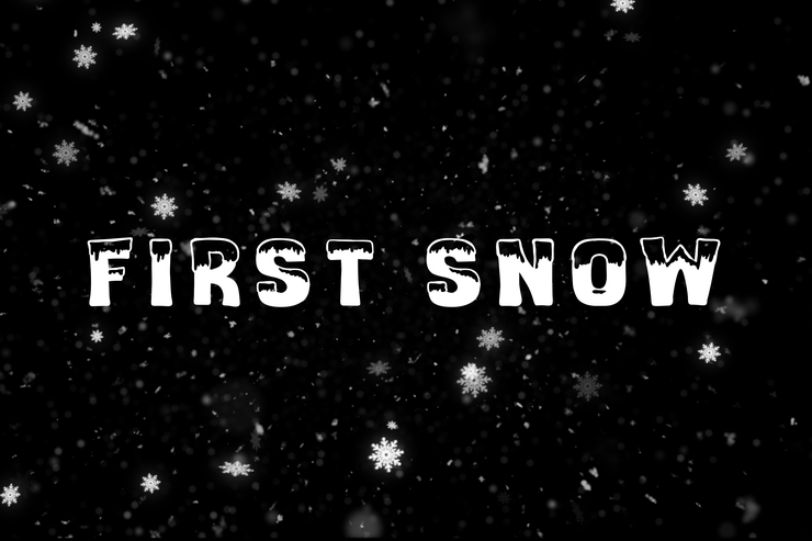 first snow字体 1
