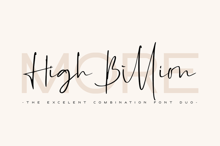 High Billion字体 4
