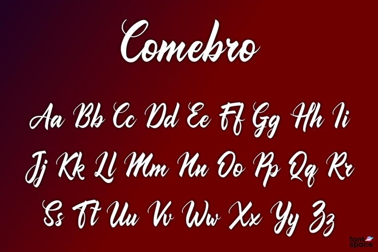 Comebro字体 1