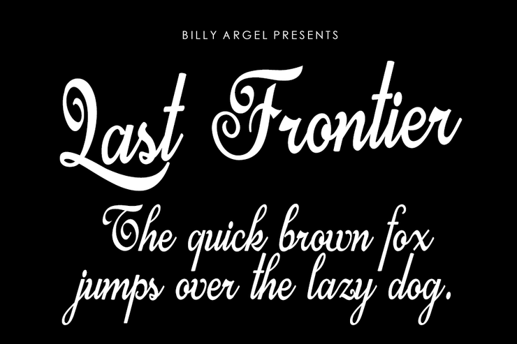 Last Frontier字体 1