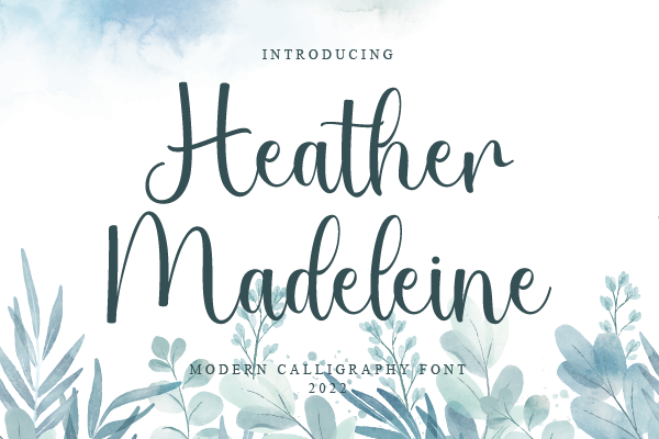 Heather Madeleine字体 4