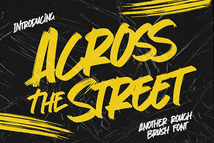 Across The Street字体 1