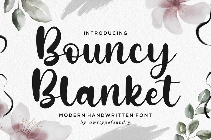 Bouncy Blanket字体 5
