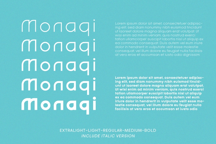 Monaqi字体 4