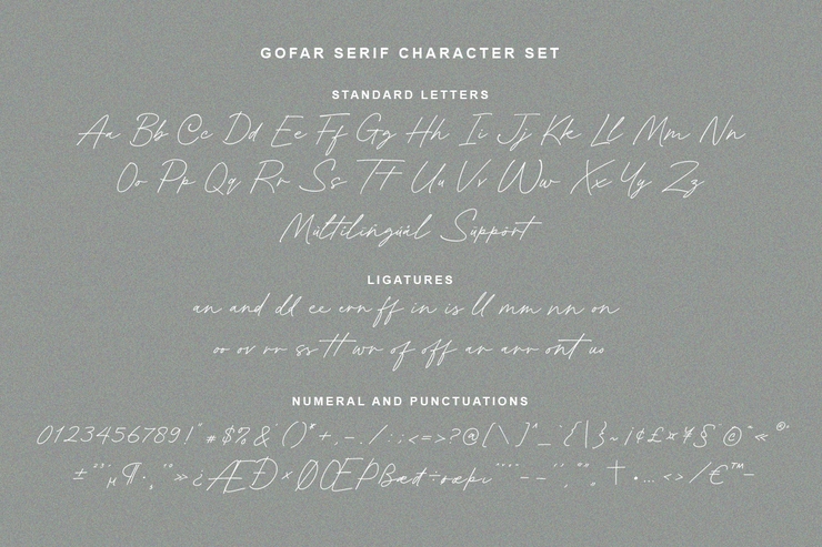 Gofar Script字体 4
