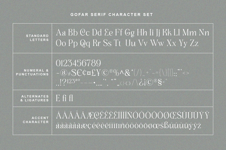 Gofar Script字体 6