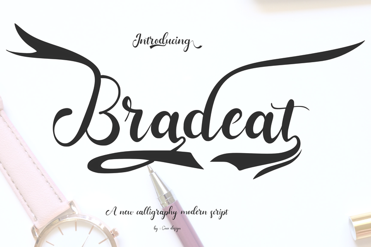 Bradeat字体 4