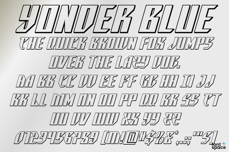 Yonder Blue字体 1