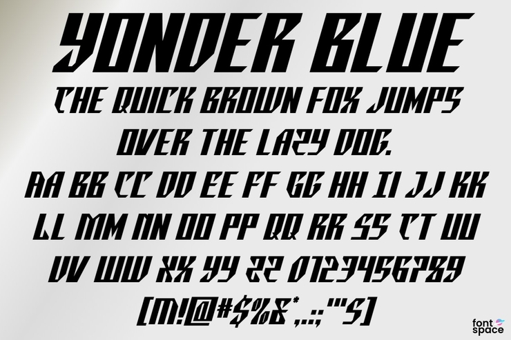 Yonder Blue字体 4