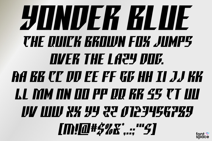 Yonder Blue字体 5