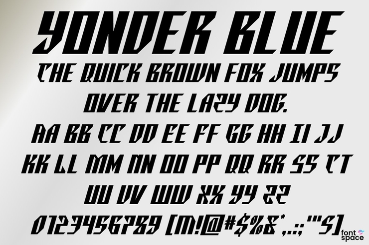 Yonder Blue字体 7