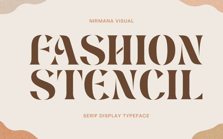 Fashion Stencil字体 6