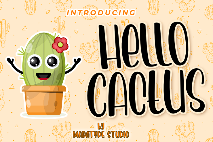 Hello Cactus字体 1