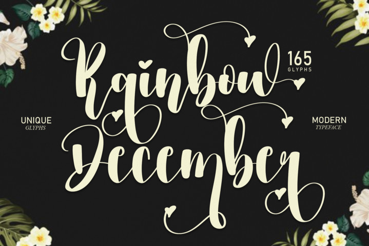 Rainbow December字体 7