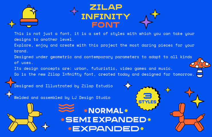 Zilap Infinity字体 5