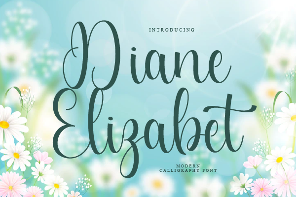 Diane Elizabet字体 4