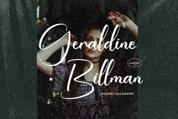 Geraldine Billman字体 3