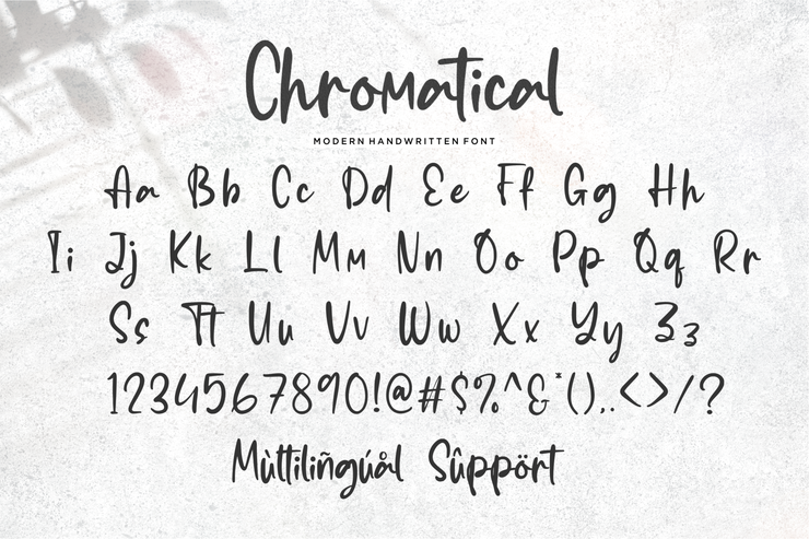 Chromatical字体 6