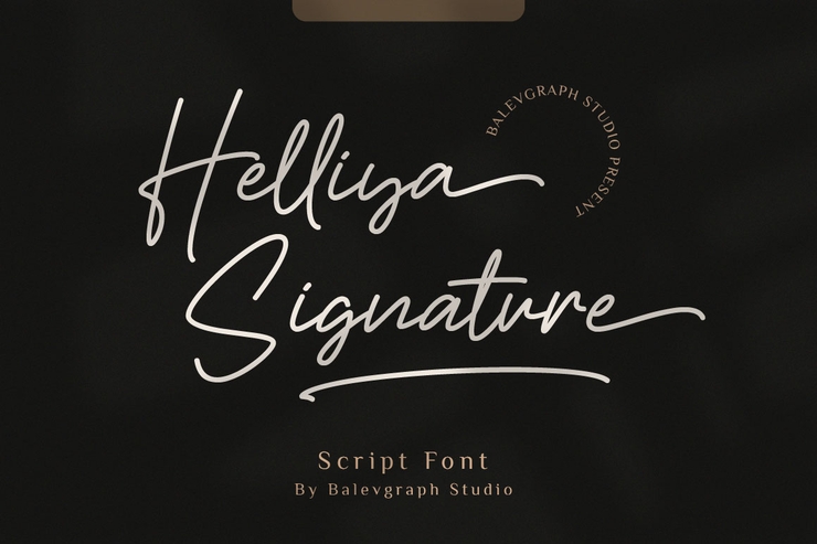 Helliya Signature字体 1