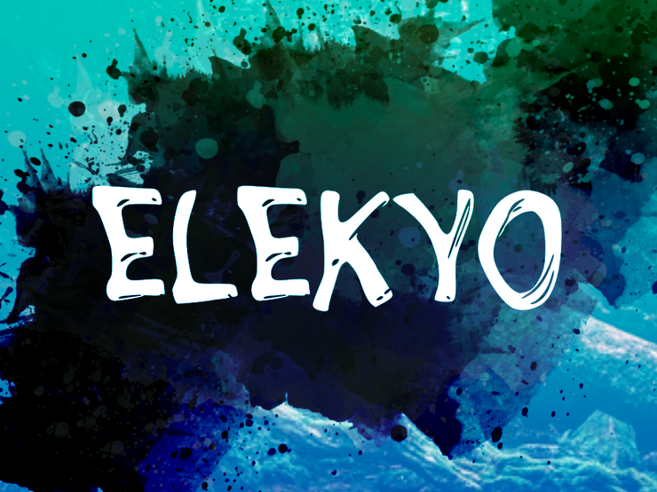 e Elekyo字体 1