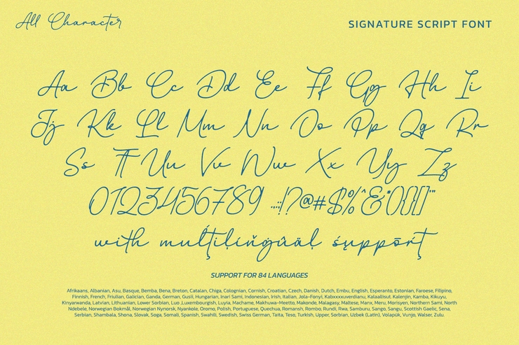 Billstone Signature字体 4
