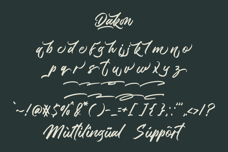 Dakon字体 6