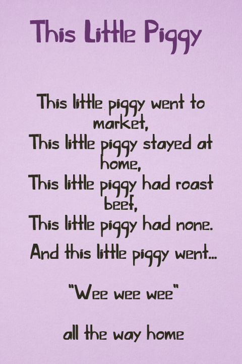 This Little Piggy字体 1
