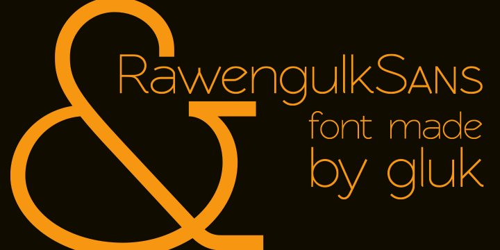 rawengulksans字体免费下载和在线预览 站长字体