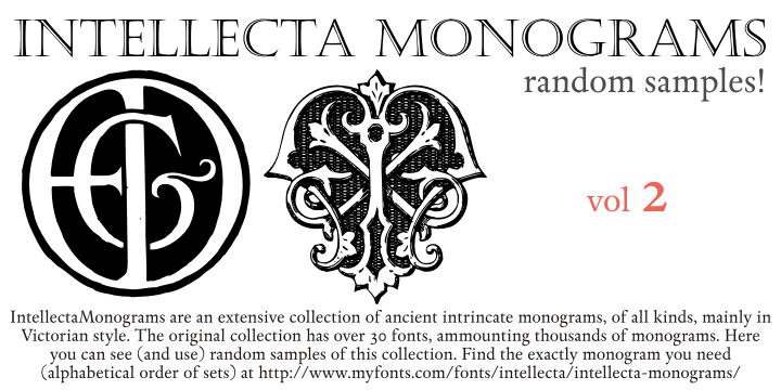 Intellecta Monograms Random Two字体 1