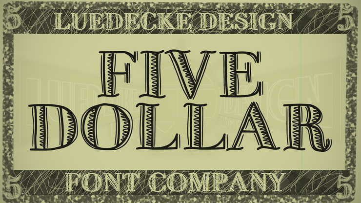 FiveDollar字体 1