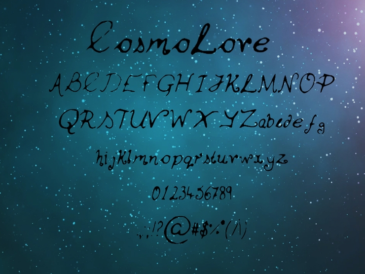 Cosmo_Love字体 1