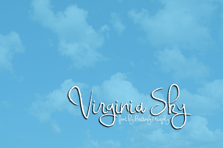 Virginia Sky字体 1