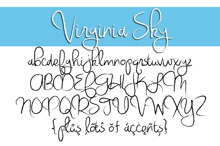 Virginia Sky字体 2