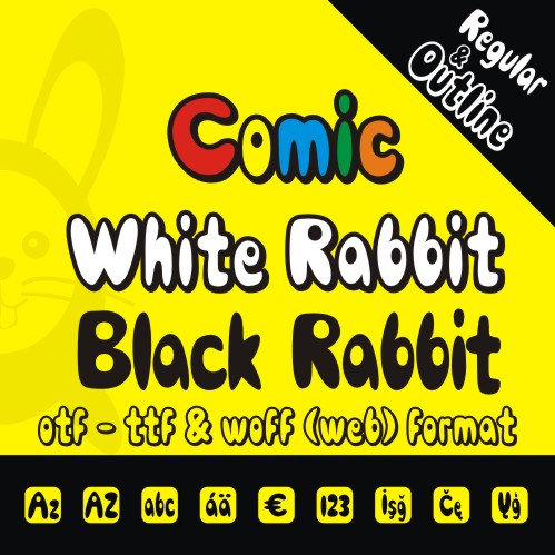Comic Black Rabbit字体 1