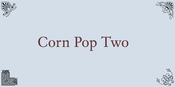 Corn Pop Two字体 1
