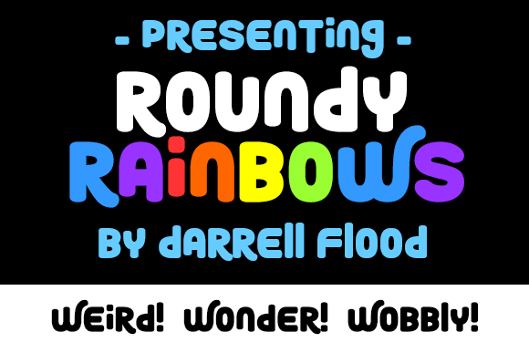 Roundy Rainbows字体 2