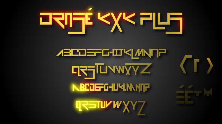 Drosé KXK Plus字体 1