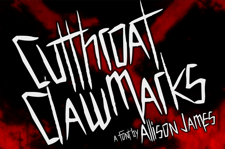 Cutthroat Clawmarks字体 1