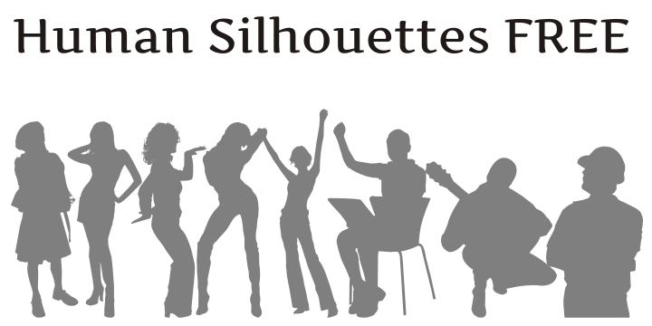 Human Silhouettes字体 1