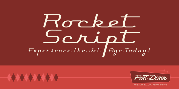 Rocket Script字体 1