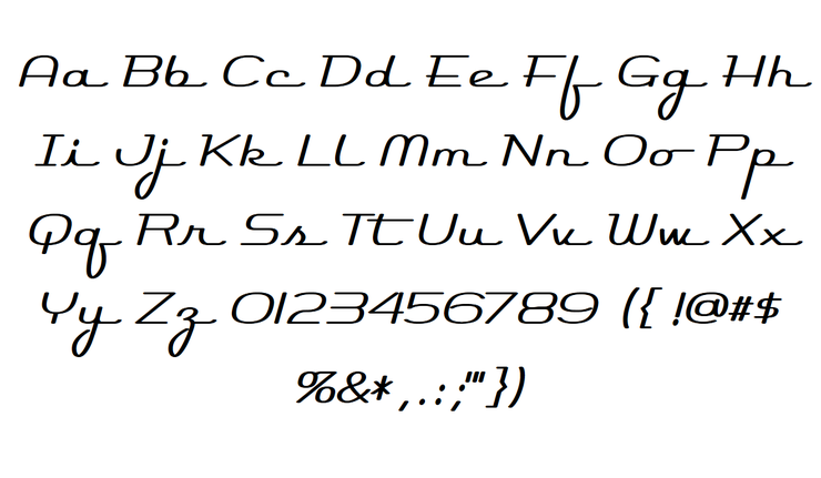 Rocket Script字体 2