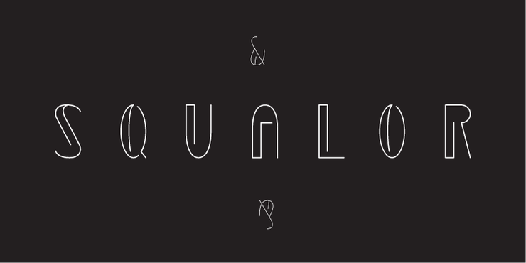 Squalor字体 3