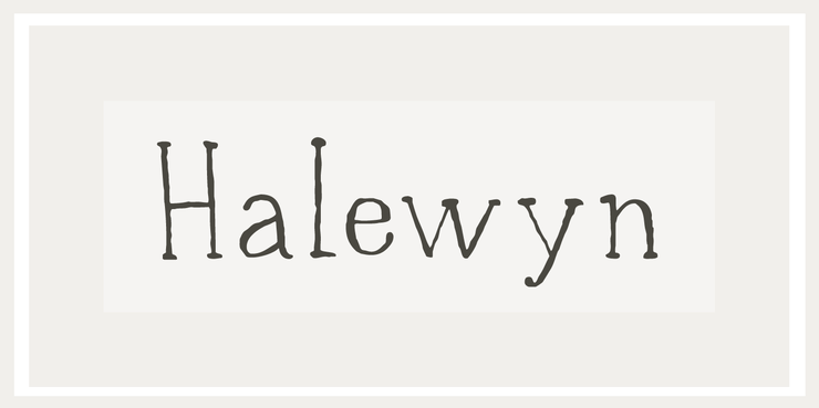 DK Halewyn字体 1