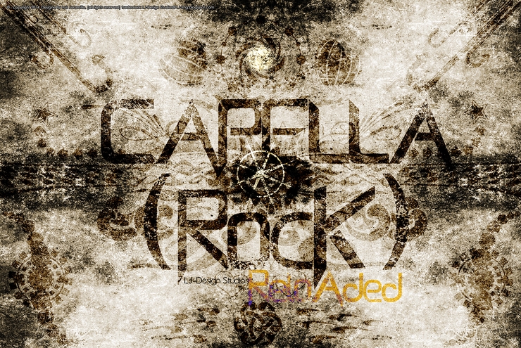 Capella (Rock) - LJ Design Stud字体 1