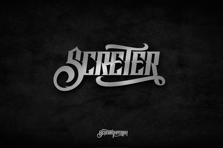 Screter字体 1