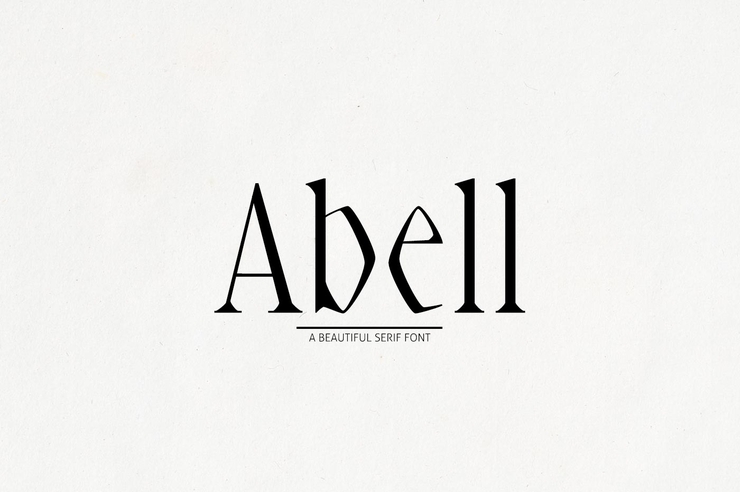 Abell Black字体 1